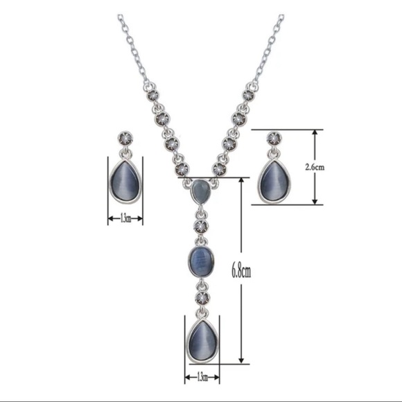 HP ❤️new New Bohemian Statement Necklace/Earring Formal Set - Picture 4 of 7